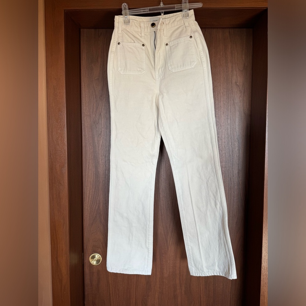 Khaite Isabella Jean in cream